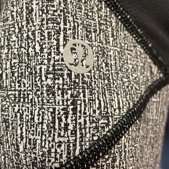 Lululemon Pace Rival Crop (19") Cross Hatch Heather Black Ice Grey/Black… - Picture 3 of 11